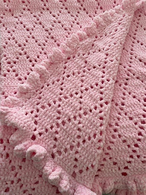 Velvet Crochet Blanket/Afghan