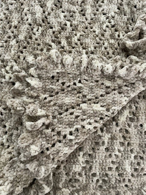 Velvet Crochet Blanket/Afghan