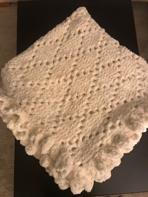Velvet Crochet Blanket/Afghan