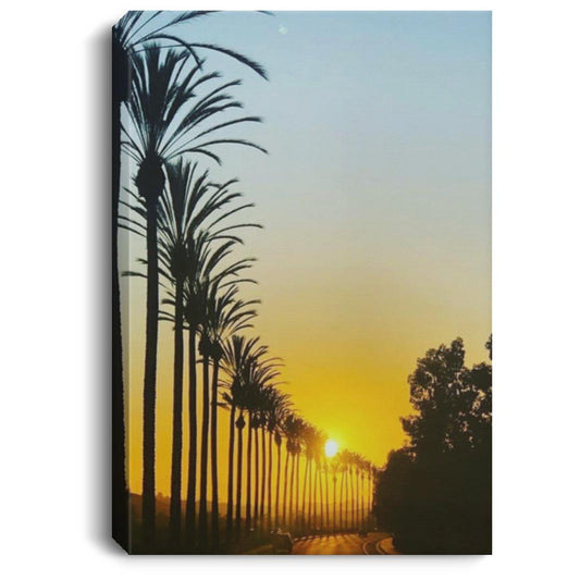 Palmtreerow CANPO75 Portrait Canvas .75in Frame