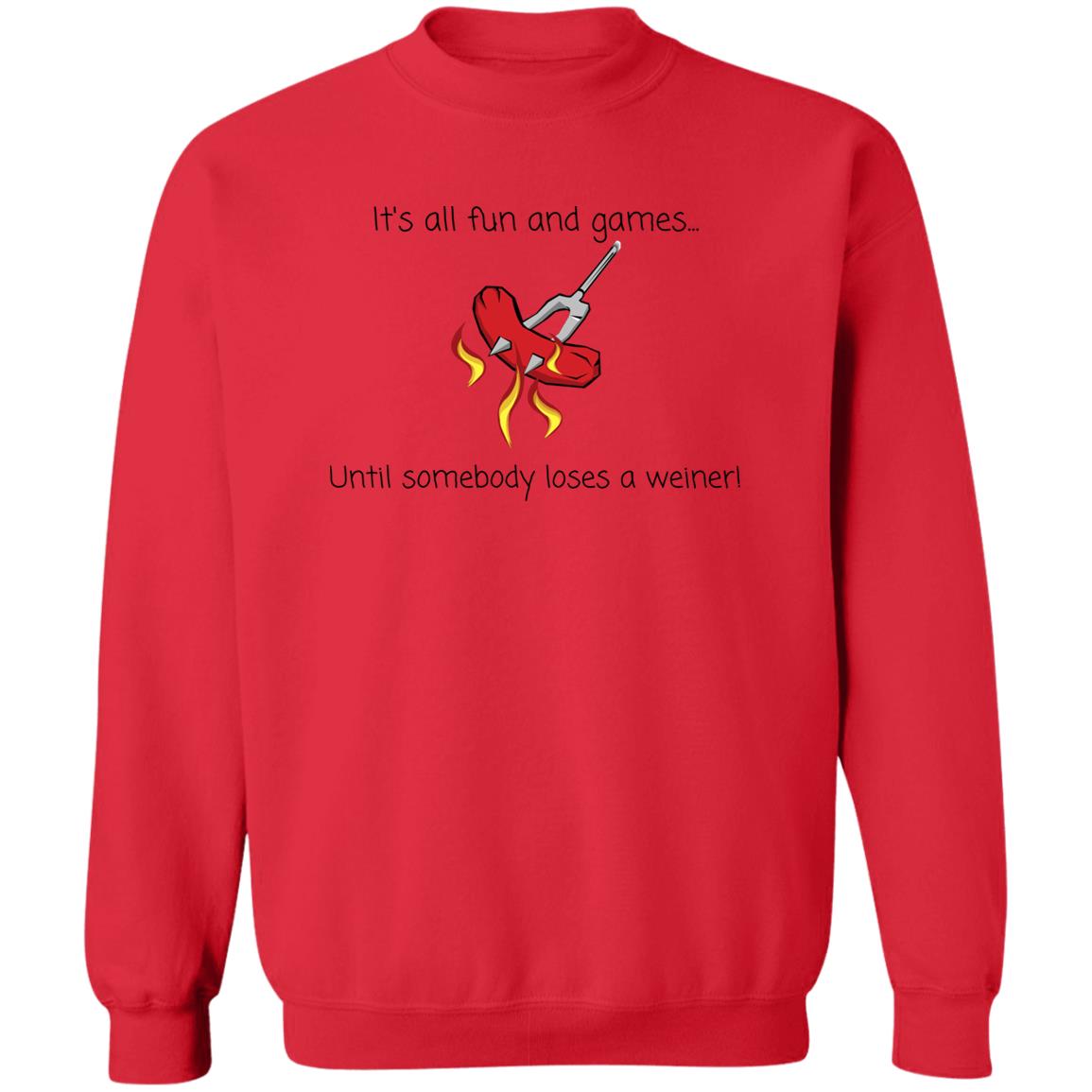 tshirt It's all fun and games Z65x Pullover Crewneck Sweatshirt 8 oz (Closeout)