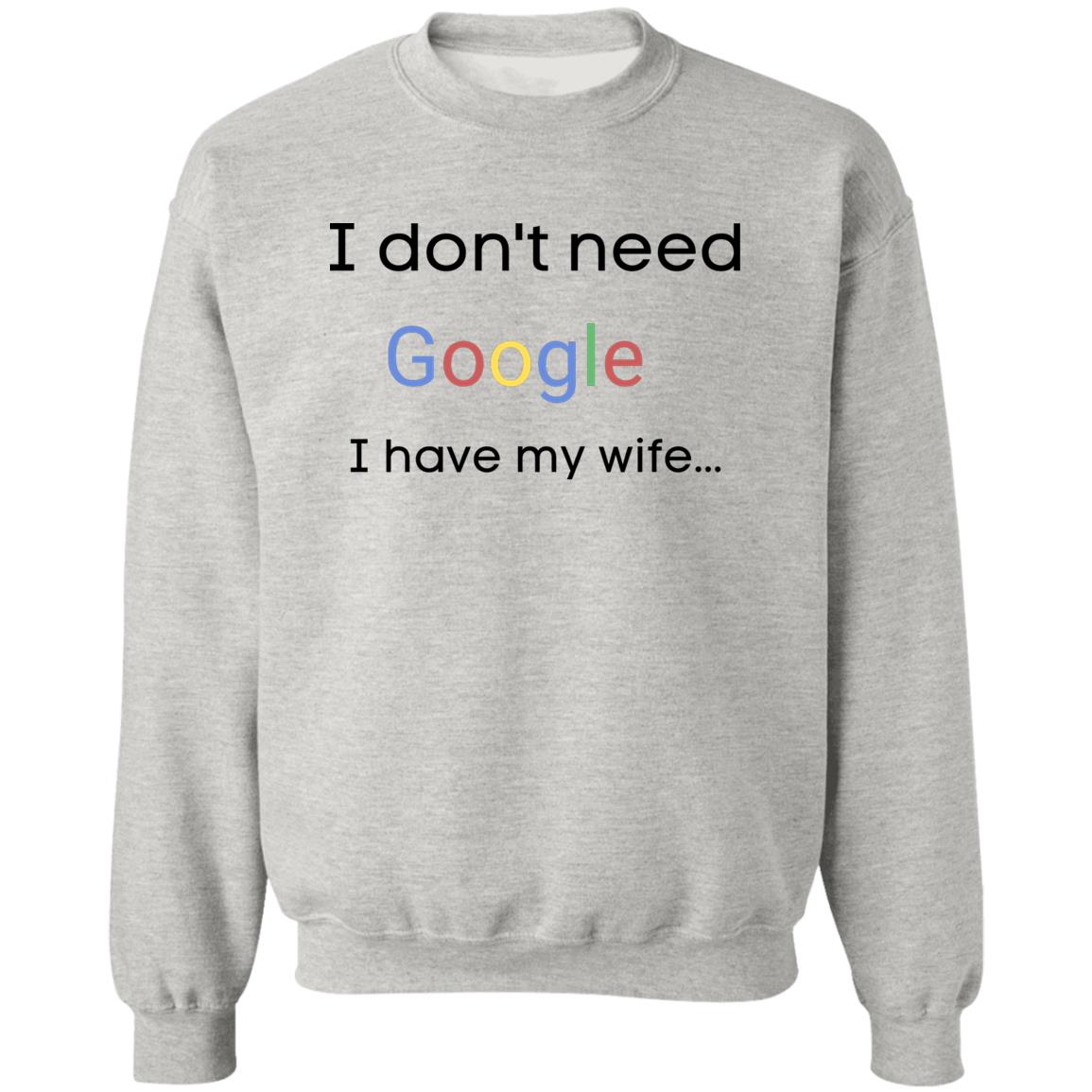 tshirt Google Z65x Pullover Crewneck Sweatshirt 8 oz (Closeout)