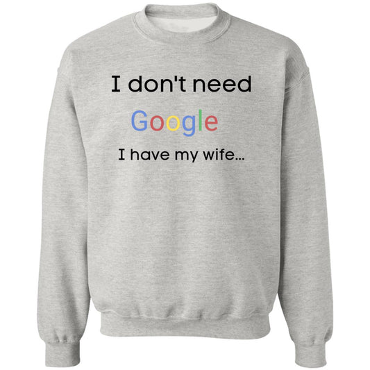 tshirt Google Z65x Pullover Crewneck Sweatshirt 8 oz (Closeout)