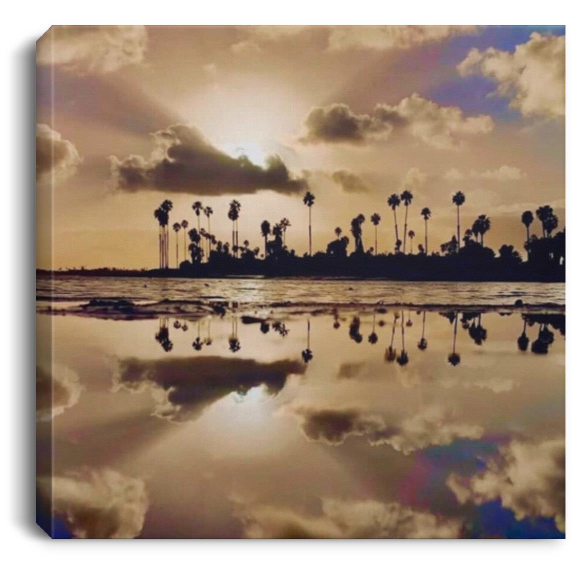 Sunriseisland CANSQ75 Square Canvas .75in Frame