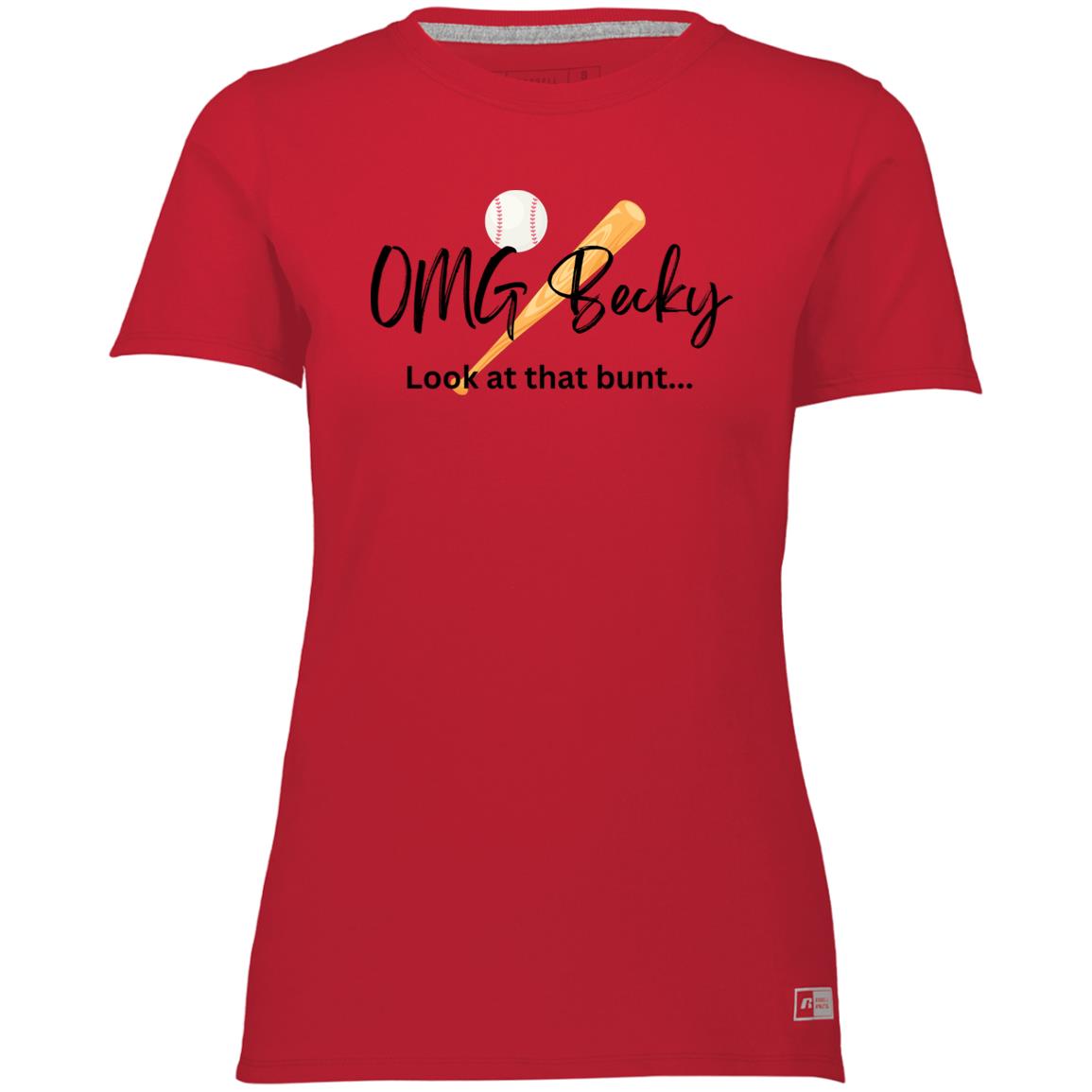 OMG Becky 64STTX Ladies’ Essential Dri-Power Tee