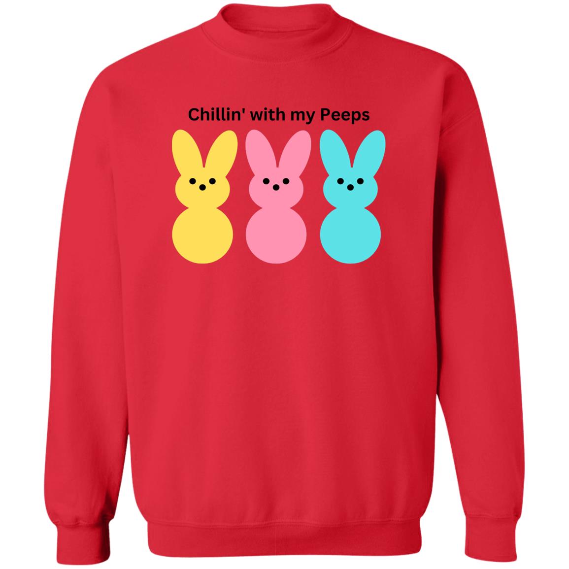 Chillin with my Peeps Z65x Pullover Crewneck Sweatshirt 8 oz (Closeout)