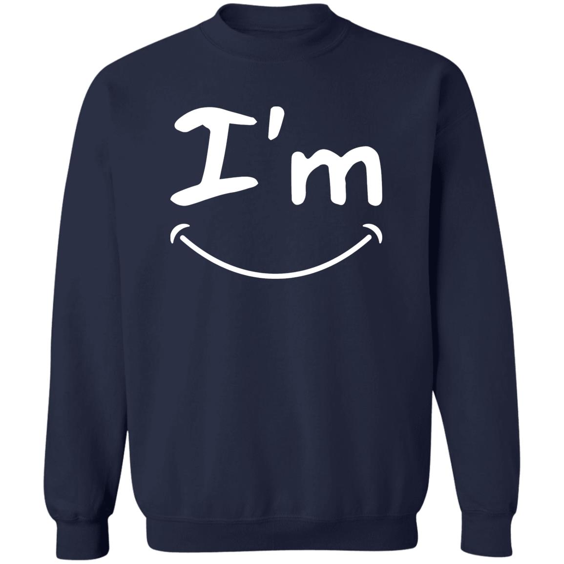 Im Happy Z65x Pullover Crewneck Sweatshirt 8 oz (Closeout)