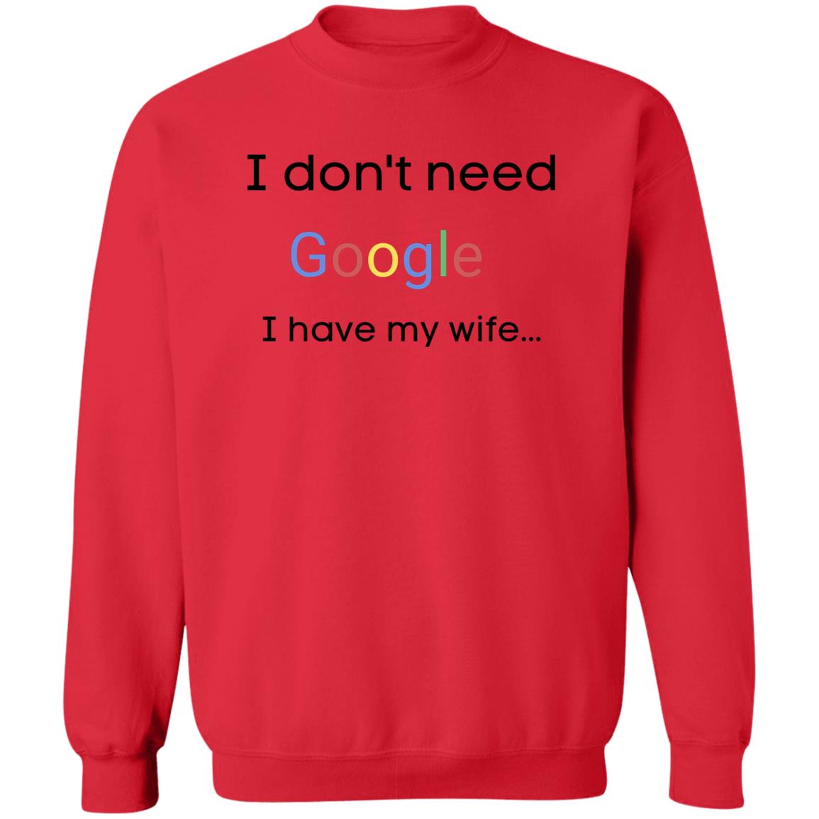 tshirt Google Z65x Pullover Crewneck Sweatshirt 8 oz (Closeout)