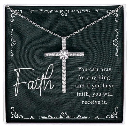 CZ Cross Necklace