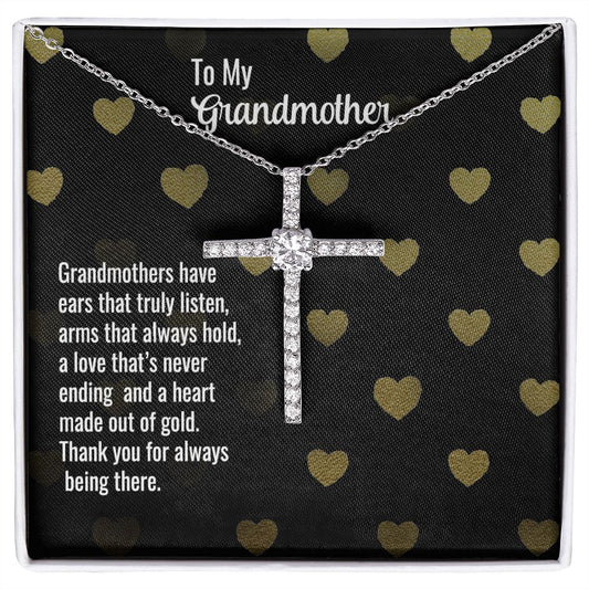 CZ Cross Necklace