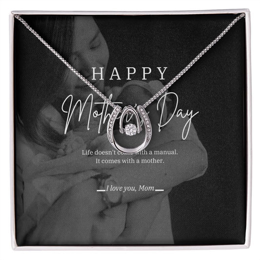 Mother's Day Lucky Horseshoe Necklace