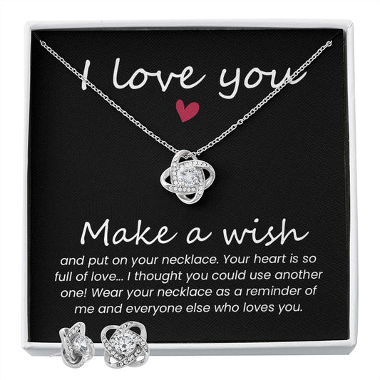 Love Knot Necklace & Earrings