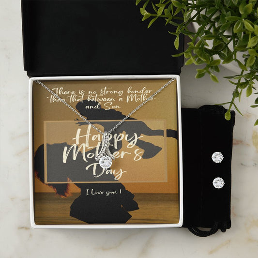 Mother's Day Alluring Beauty Necklace and Earrings