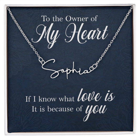 Signature Name Necklace