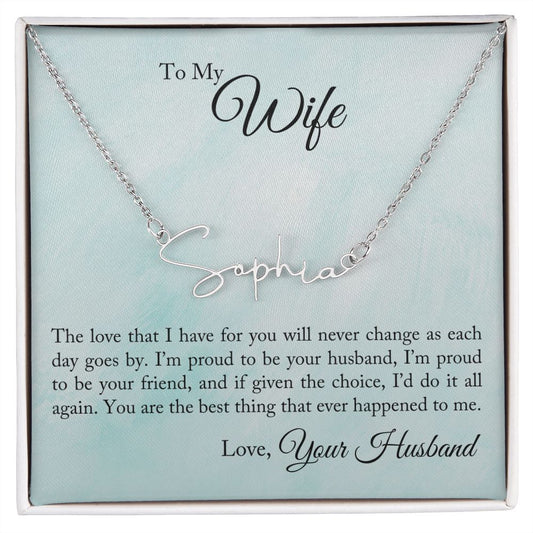 Signature Name Necklace