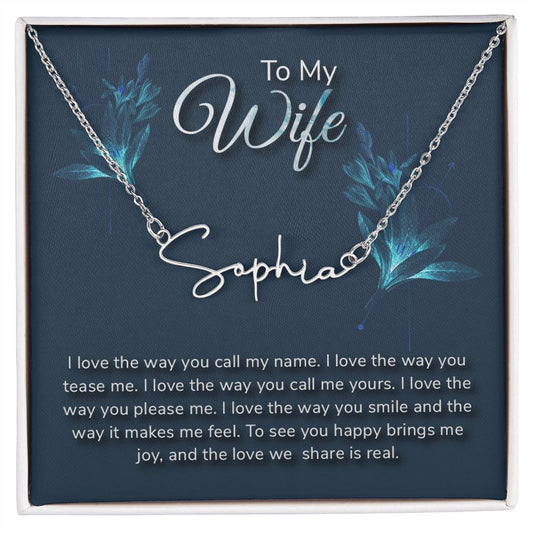 Signature Name Necklace
